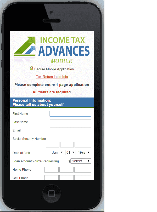 Mobile Income Tax Refund Loan